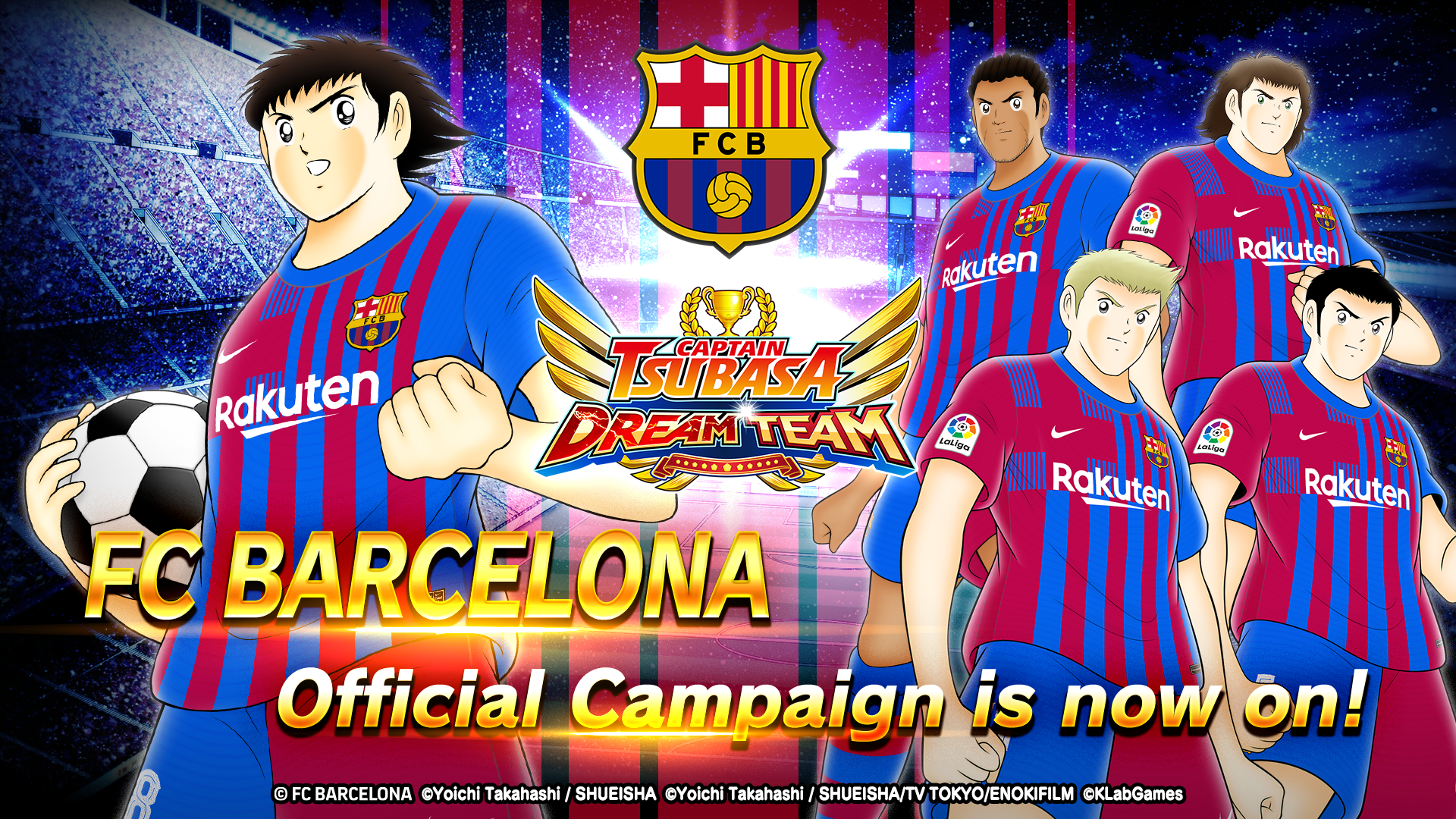 Captain Tsubasa: Dream Team Debuts New Players FC Barcelona Wearing  Official Uniforms!, News