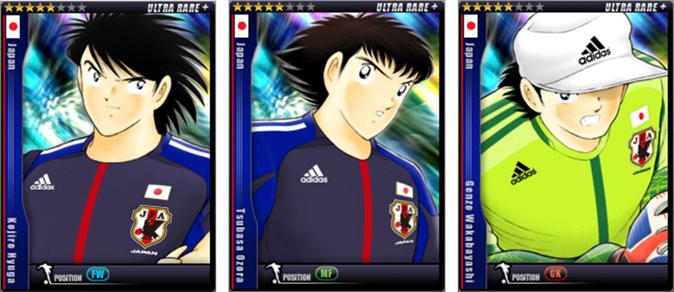 キャプテン翼 つくろうドリームチーム に日本代表ユニフォームを着用した選手カードが登場 ニュース Klab株式会社